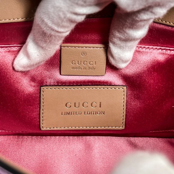 Gucci GG Marmont Crystal Embroidered Leather - Picture 7 of 9